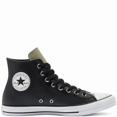 Férfi Converse Digital Terrain Faux Leather Chuck Taylor All Star Magasszárú Cipő CO9170486 Fekete